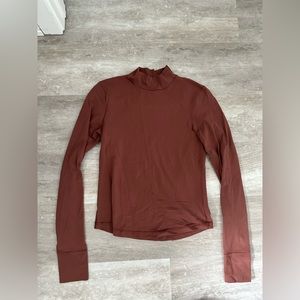 Aerie mock-neck athletic top